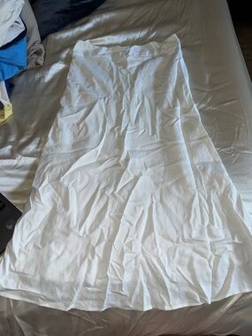 Premise White A-Line Maxi Skirt
